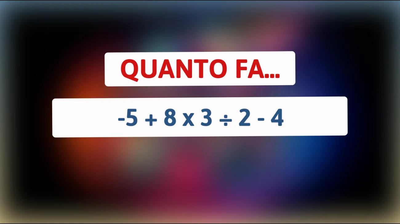 \"Solo i veri geni riescono a risolvere questo enigma matematico! Scopri se sei tra loro!\""
