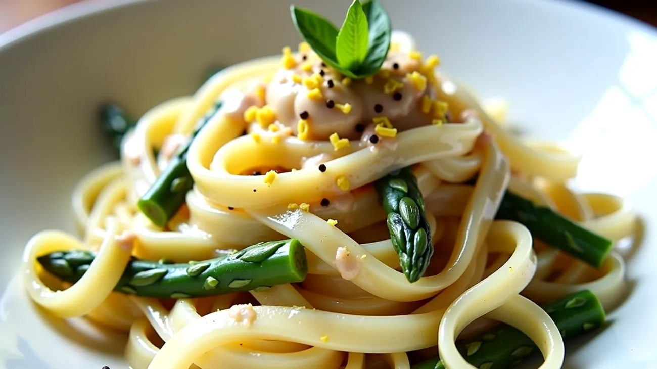 alici sott’olio stracciatella tagliatelle fresche"