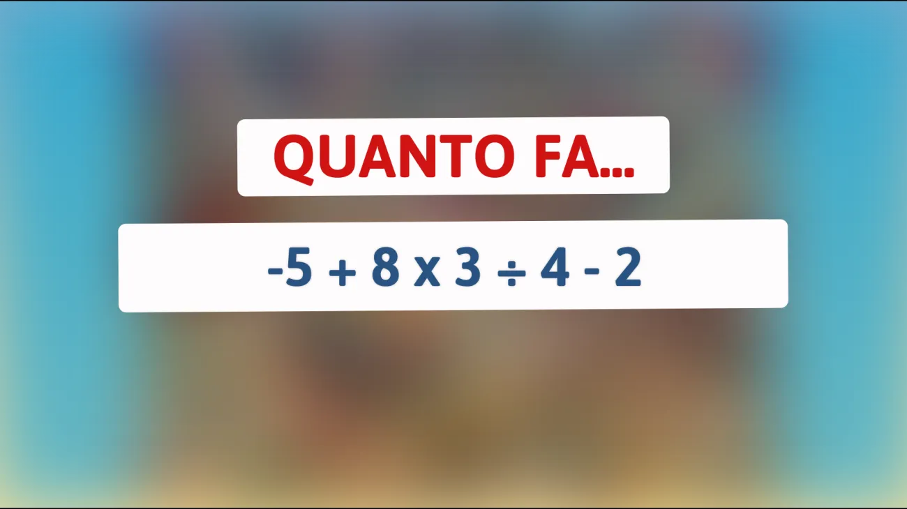 Hai il cervello da vero genio? Risolvi questo rompicapo matematico che sfida le menti più brillanti!"
