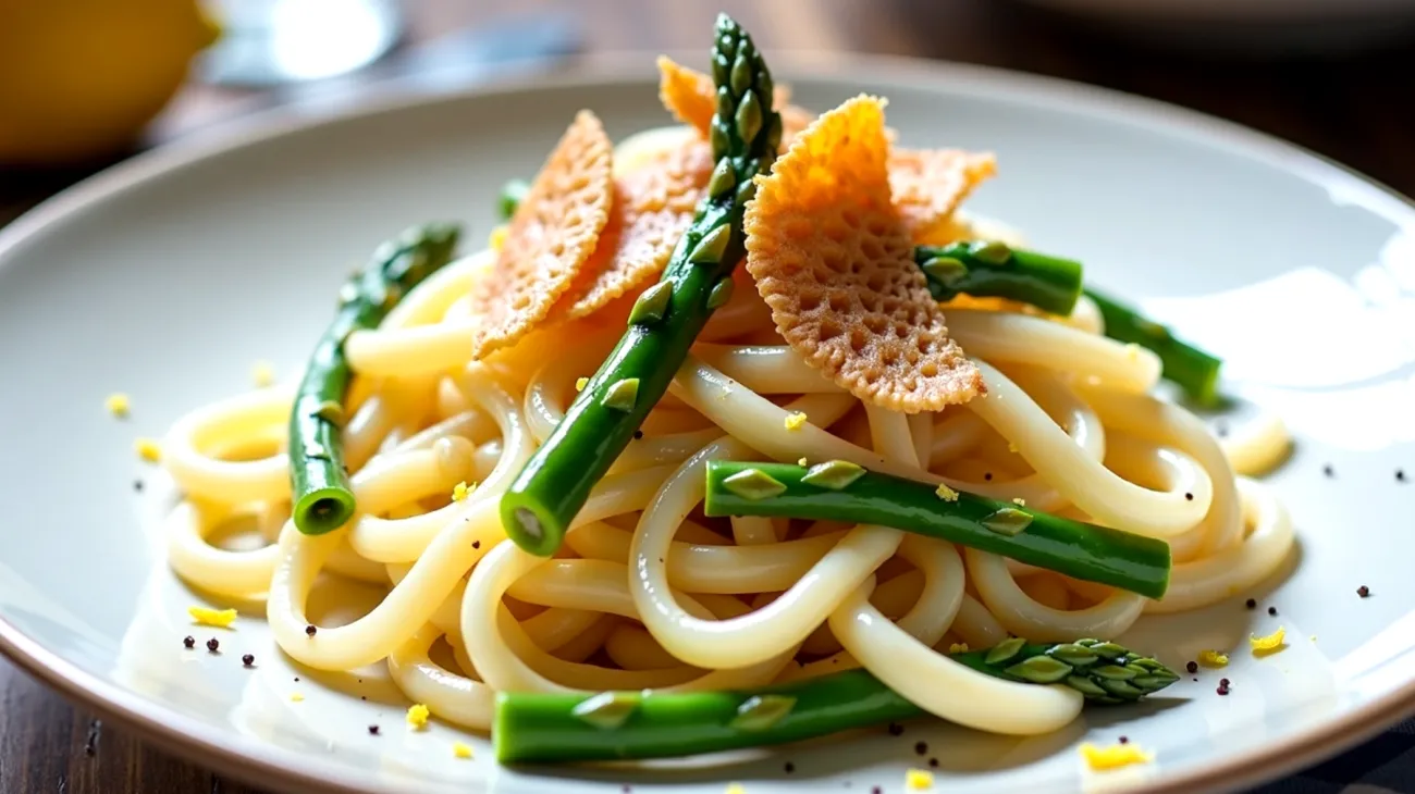 Trofiette lardo asparagi freschi"